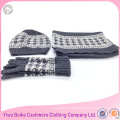 Wholesale fashion style fleece hat scarf set